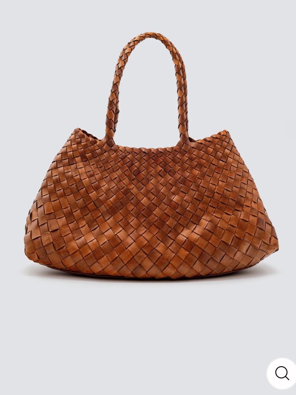 Dragon Diffusion Croce Big Tan Woven Leather Bag